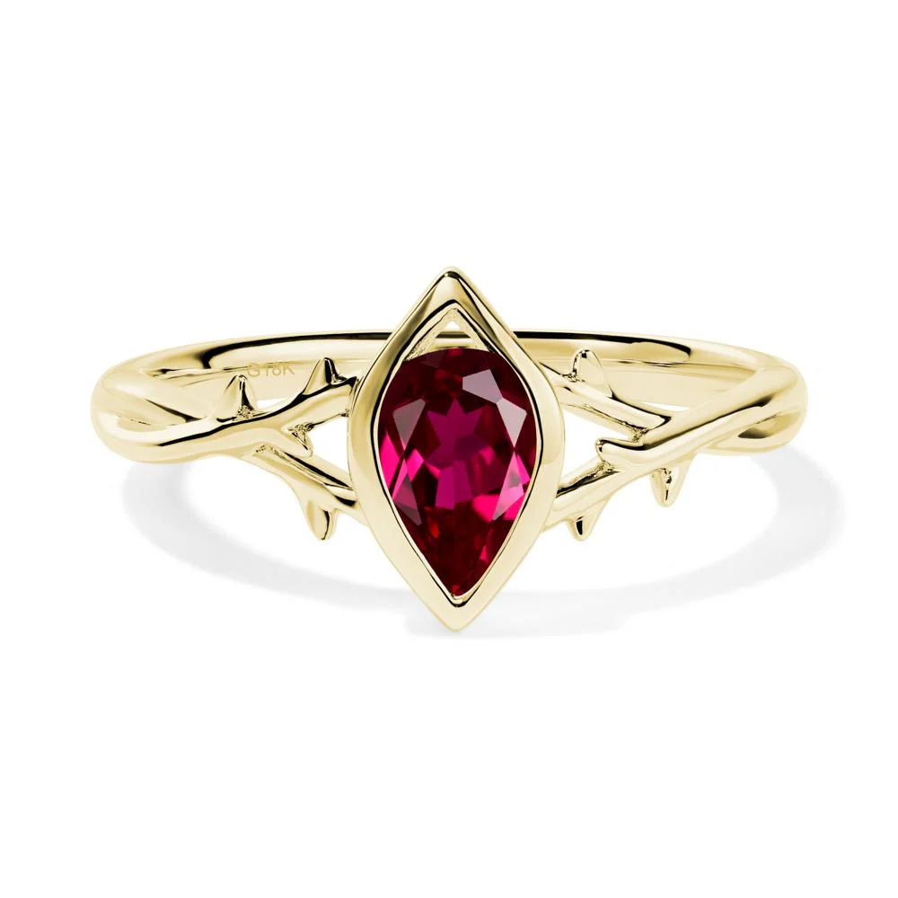 Ruby Twig Ring