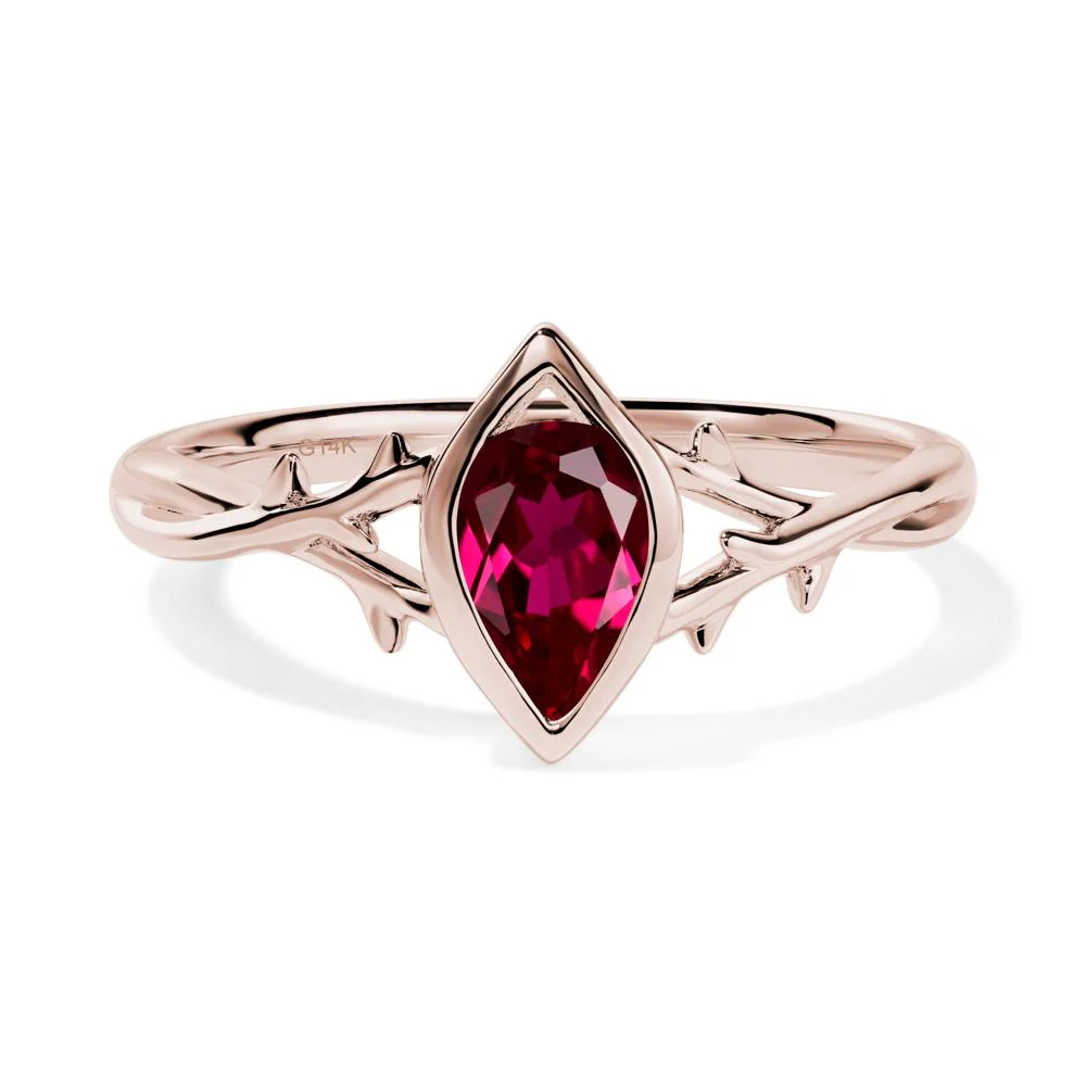 Ruby Twig Ring - Image 4