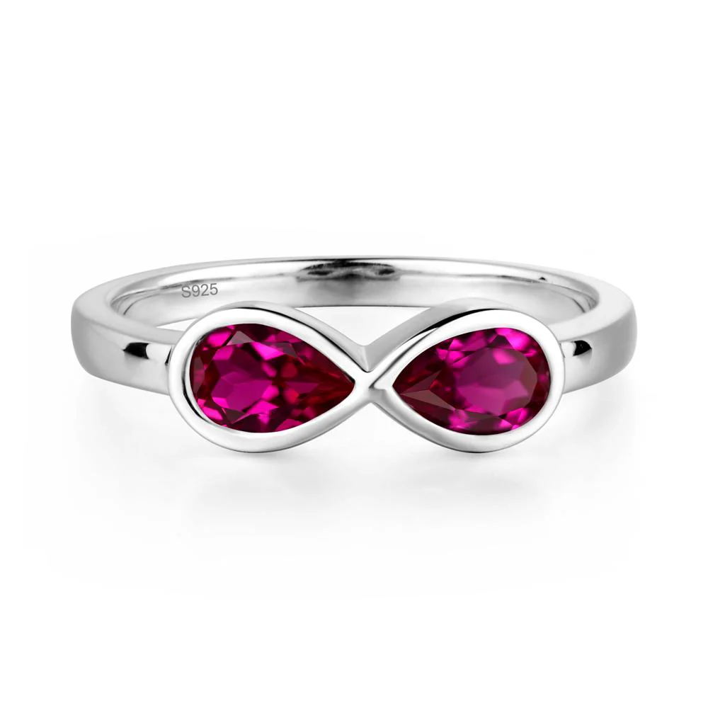Ruby Infinity Engagement Ring - Image 2