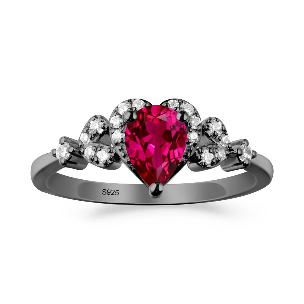 Pear Shaped Ruby Statement Ring - Image 8