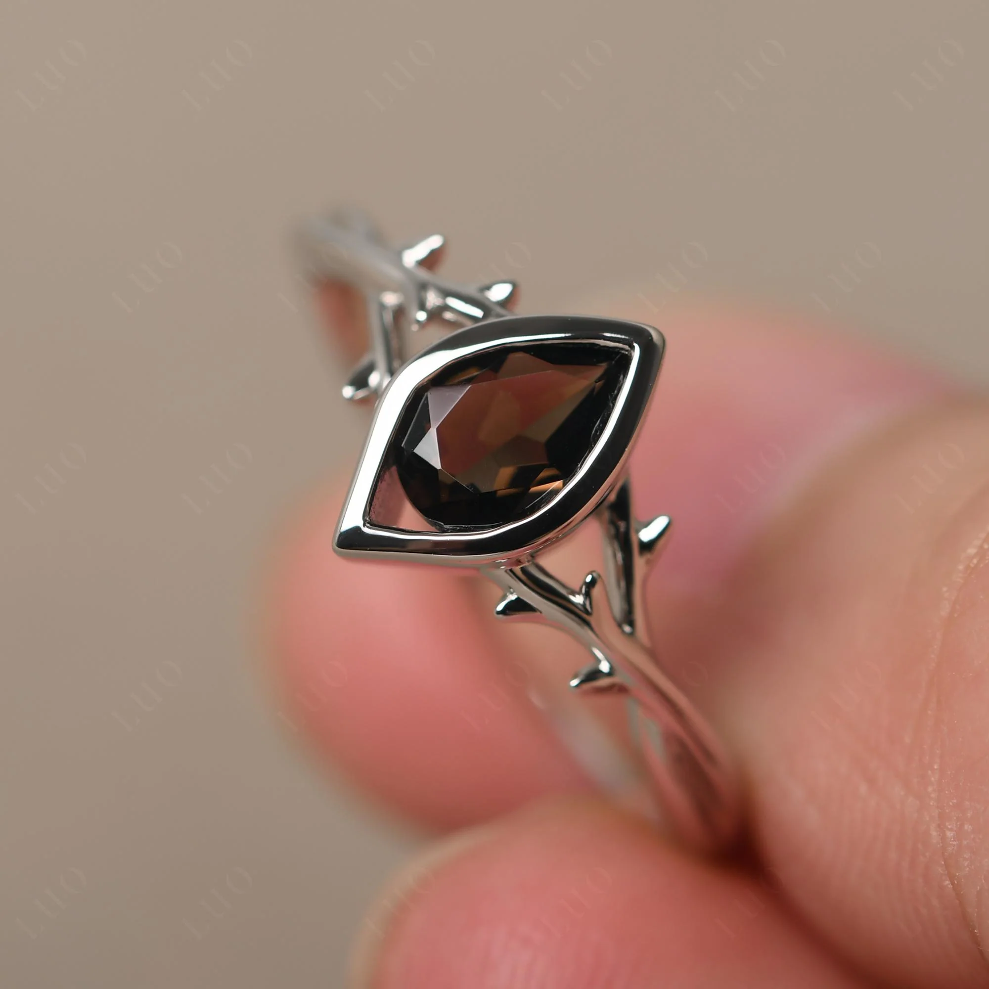 Smoky Quartz Twig Ring - Image 30