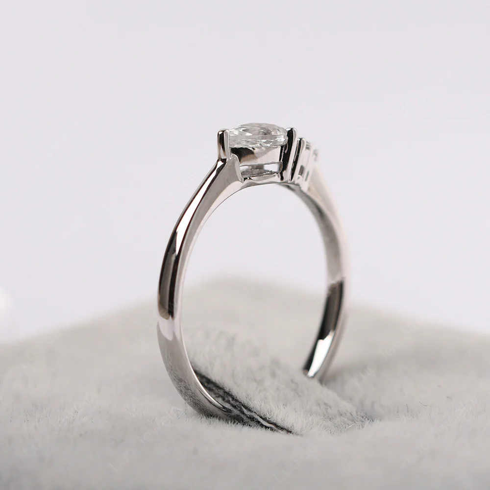 Petite White Topaz Ring - Image 4