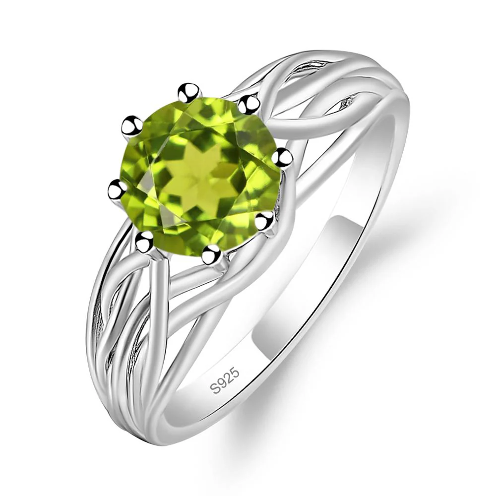 Peridot Intertwined Ring - Image 2