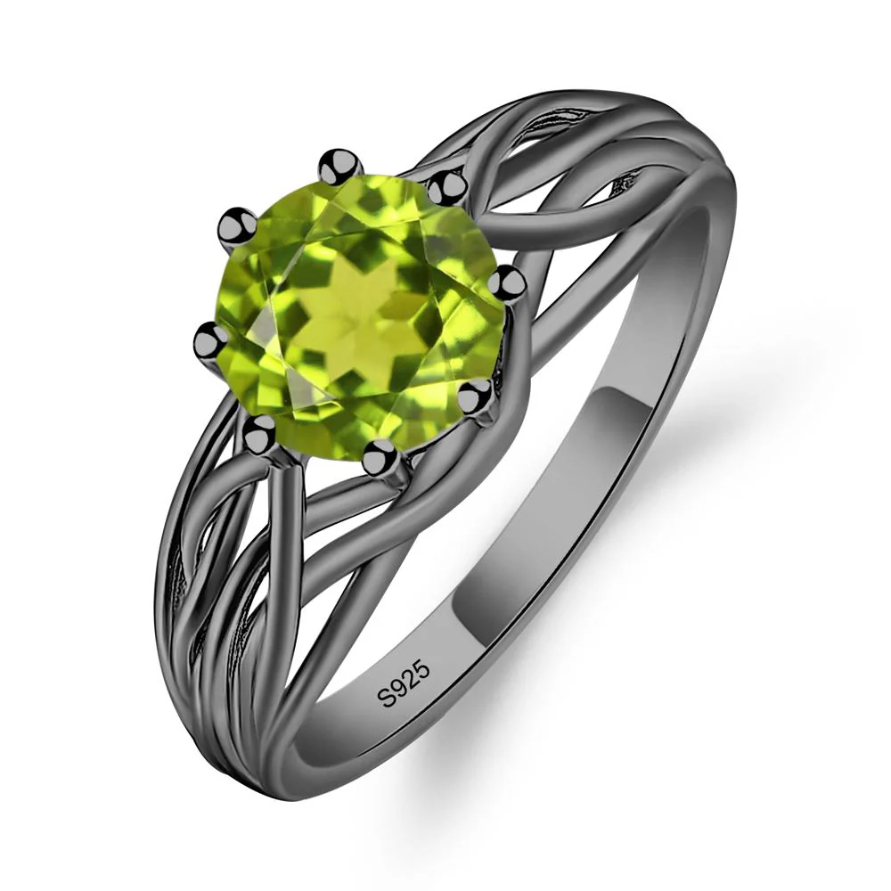 Peridot Intertwined Ring - Image 3