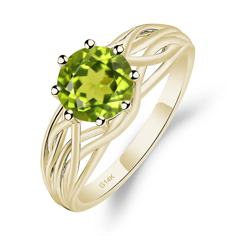 Peridot Intertwined Ring - Image 5