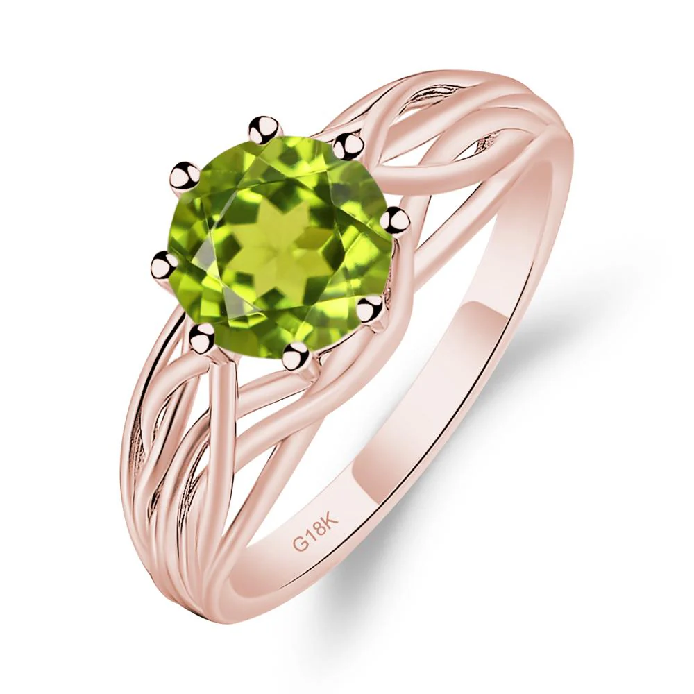 Peridot Intertwined Ring - Image 9