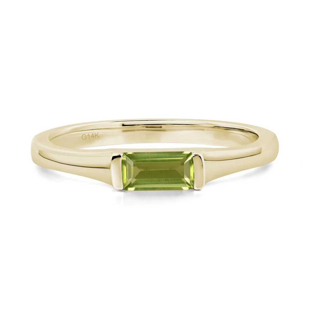 Peridot Baguette Ring - Image 3