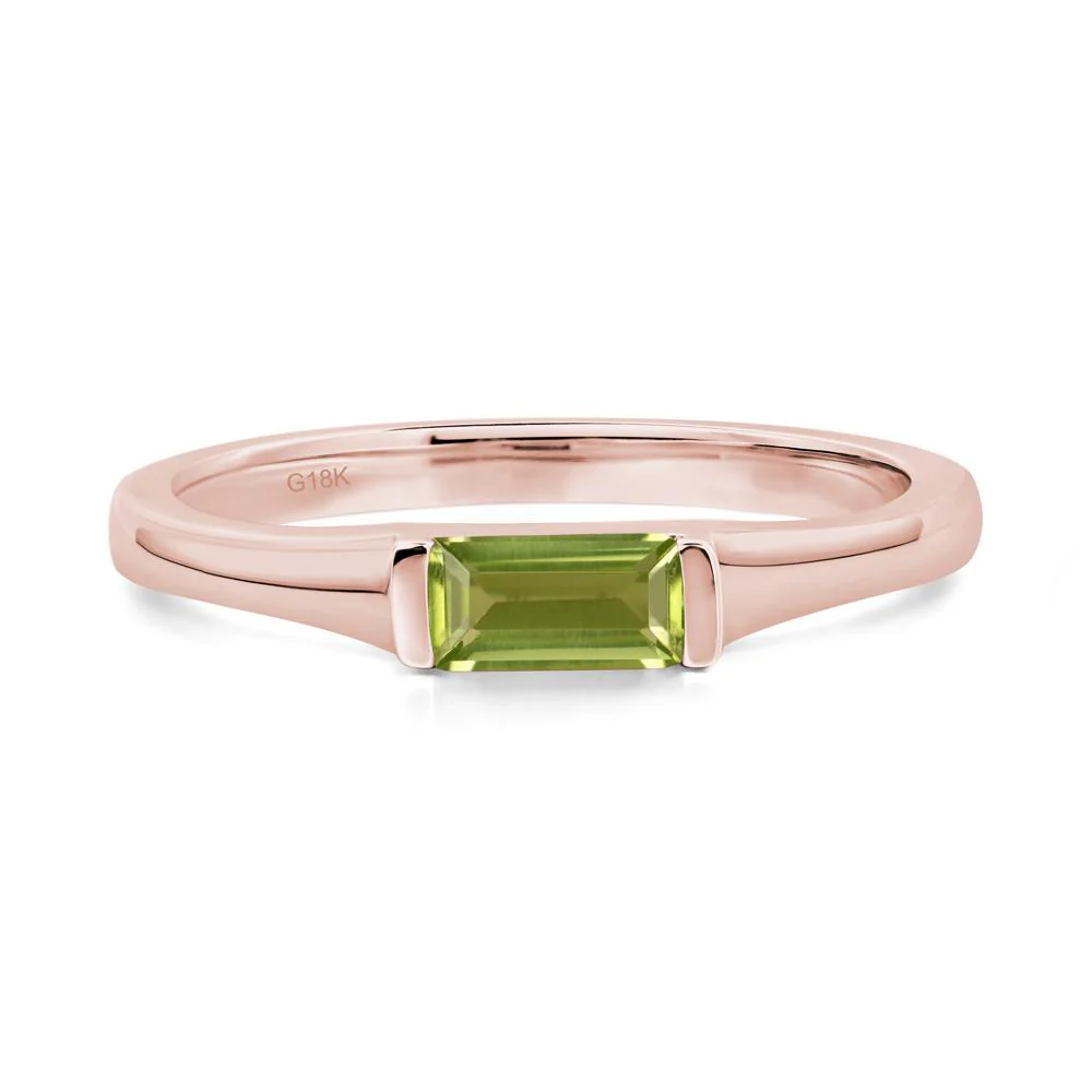 Peridot Baguette Ring - Image 4