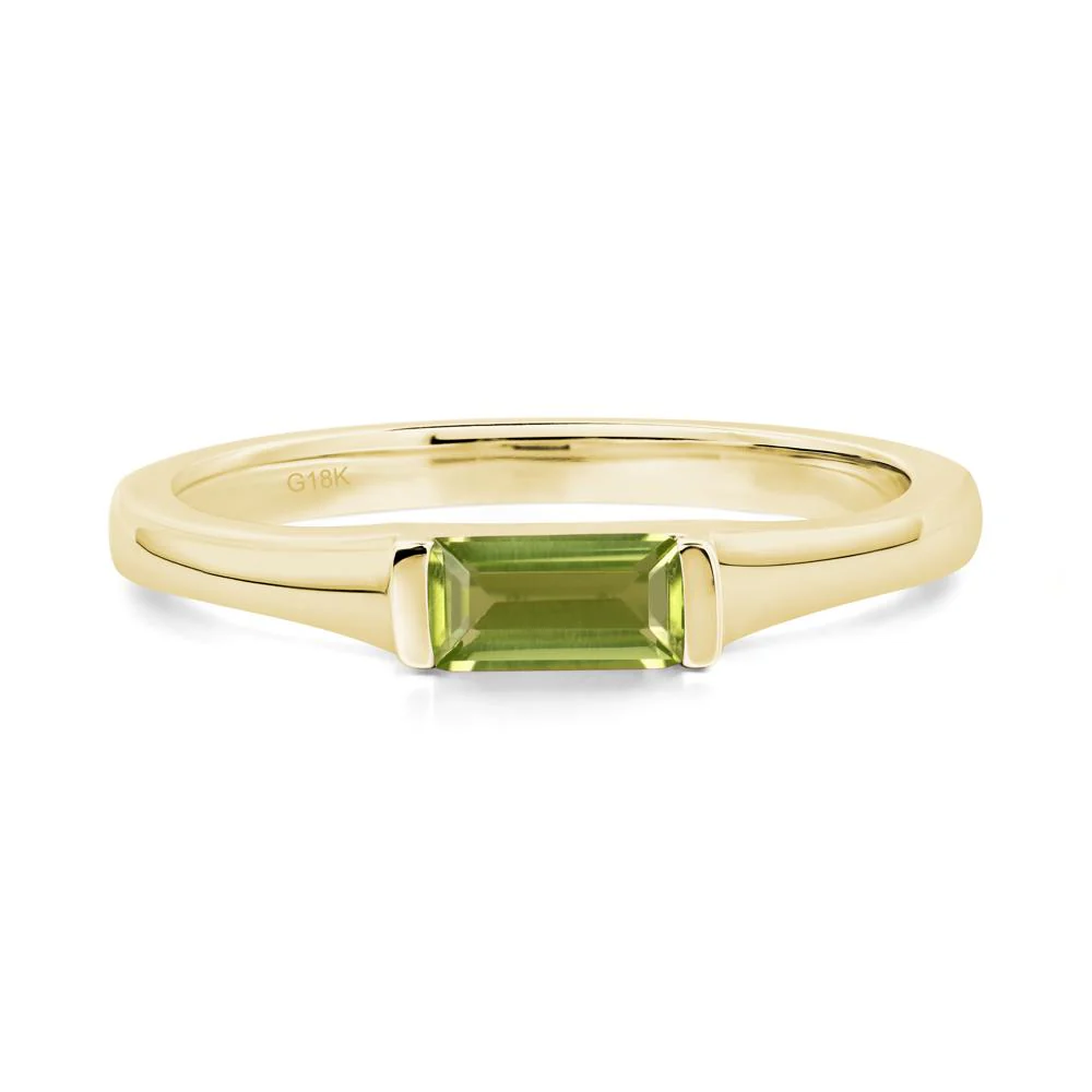 Peridot Baguette Ring - Image 6