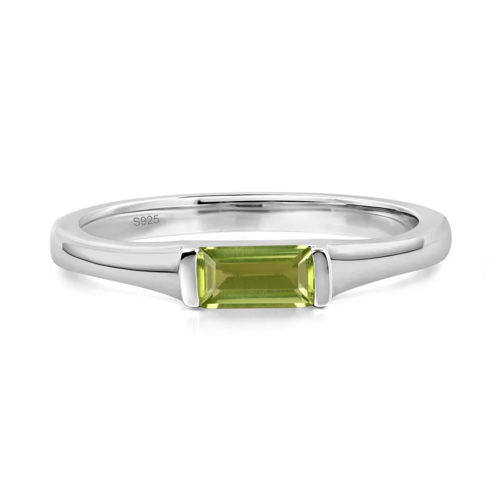 Peridot Baguette Ring - Image 9
