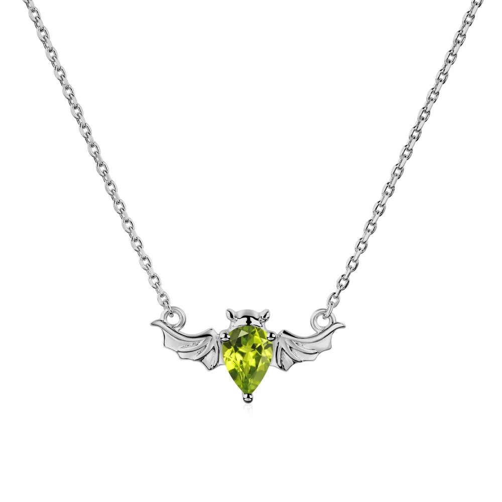 Peridot Bat Necklace - Image 8