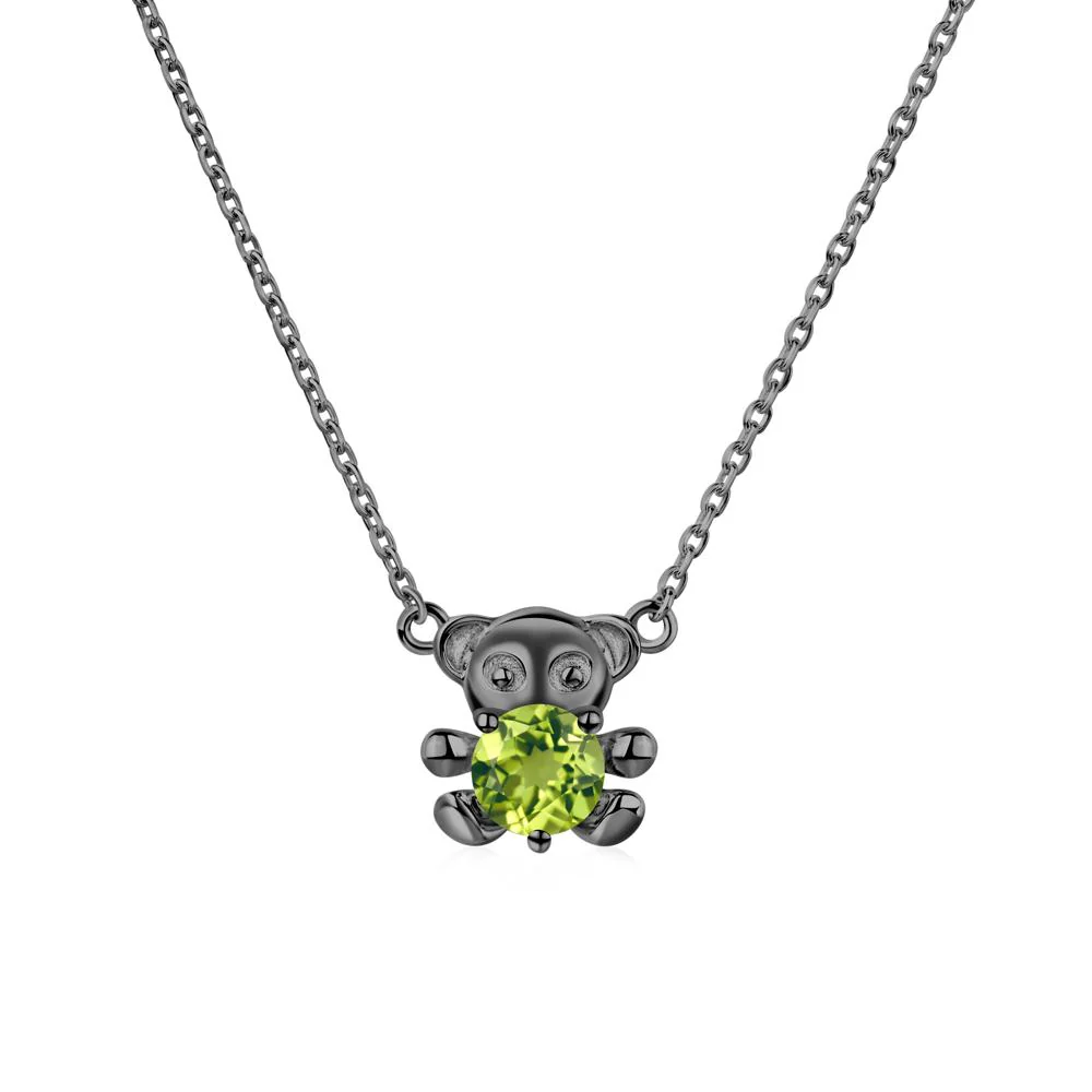 Peridot Bear Necklace - Image 3