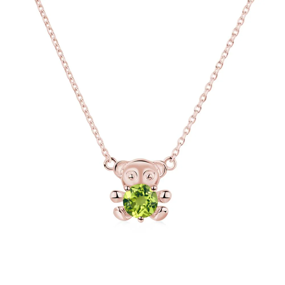 Peridot Bear Necklace - Image 7