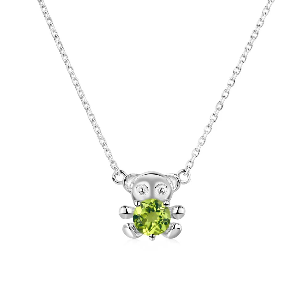 Peridot Bear Necklace - Image 9