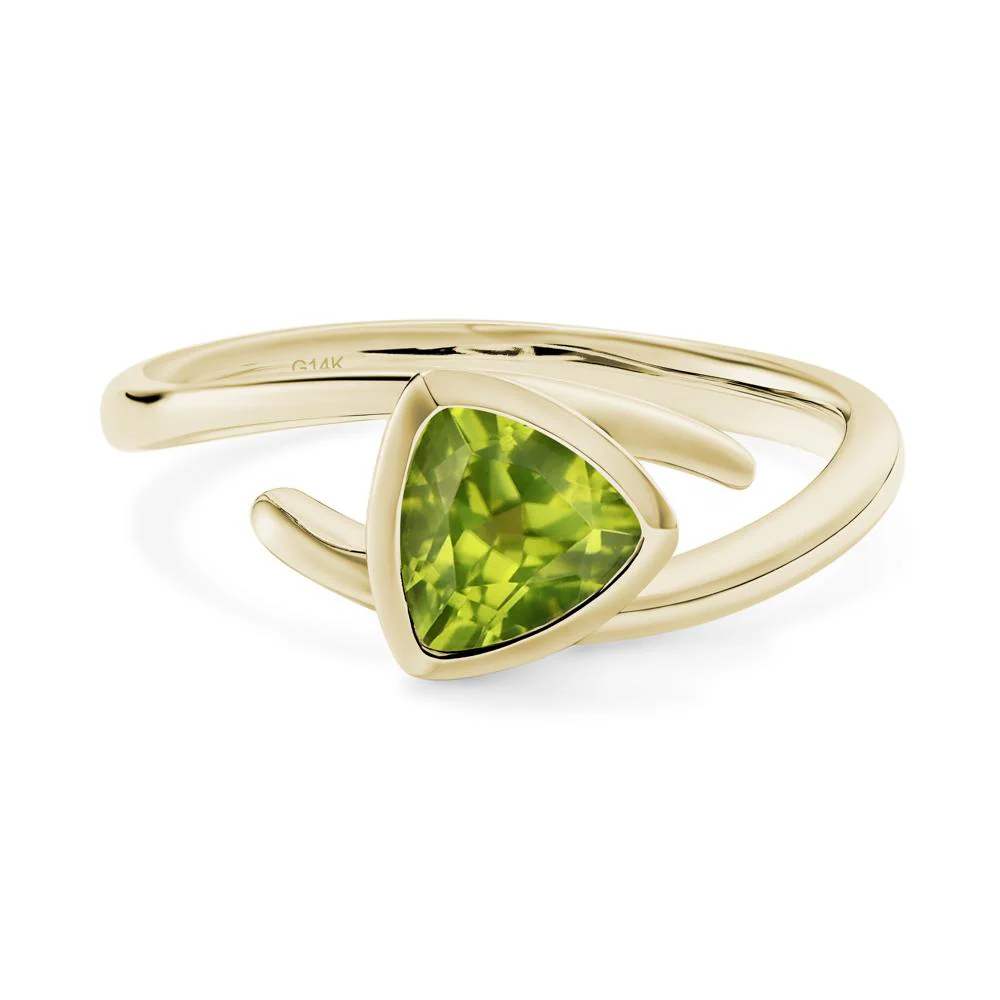 Bezel Set Peridot Ring - Image 3