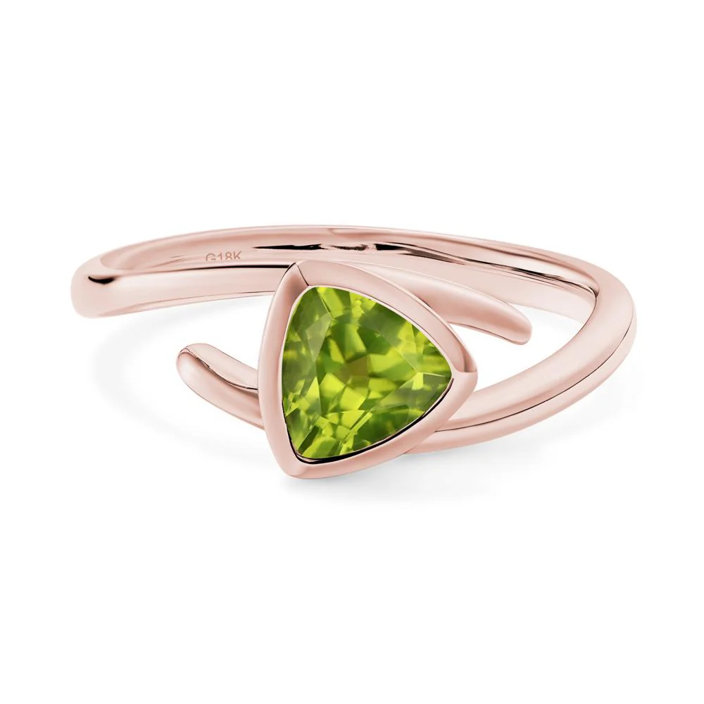 Bezel Set Peridot Ring - Image 7