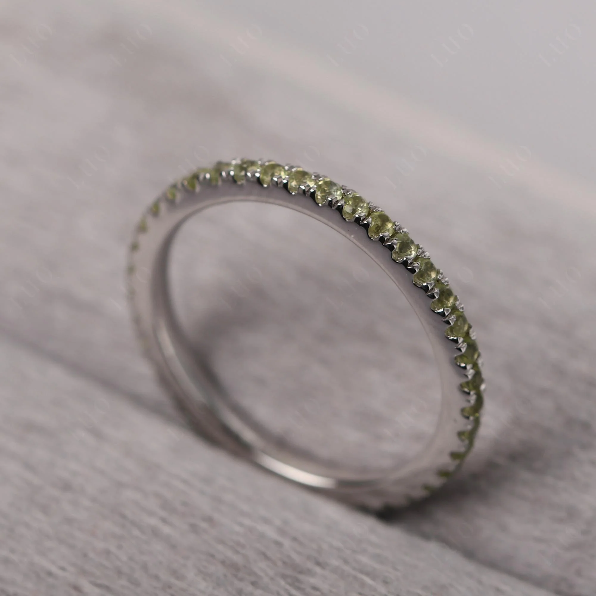 Peridot Eternity Wedding Ring - Image 13