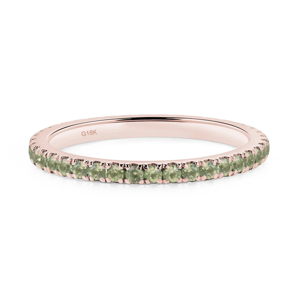 Peridot Eternity Wedding Ring - Image 9