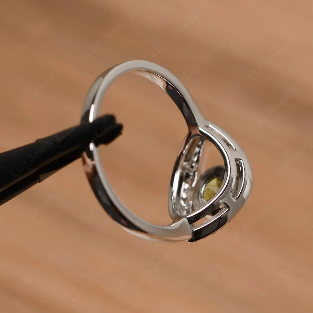 Peridot Evil Eye Ring - Image 3