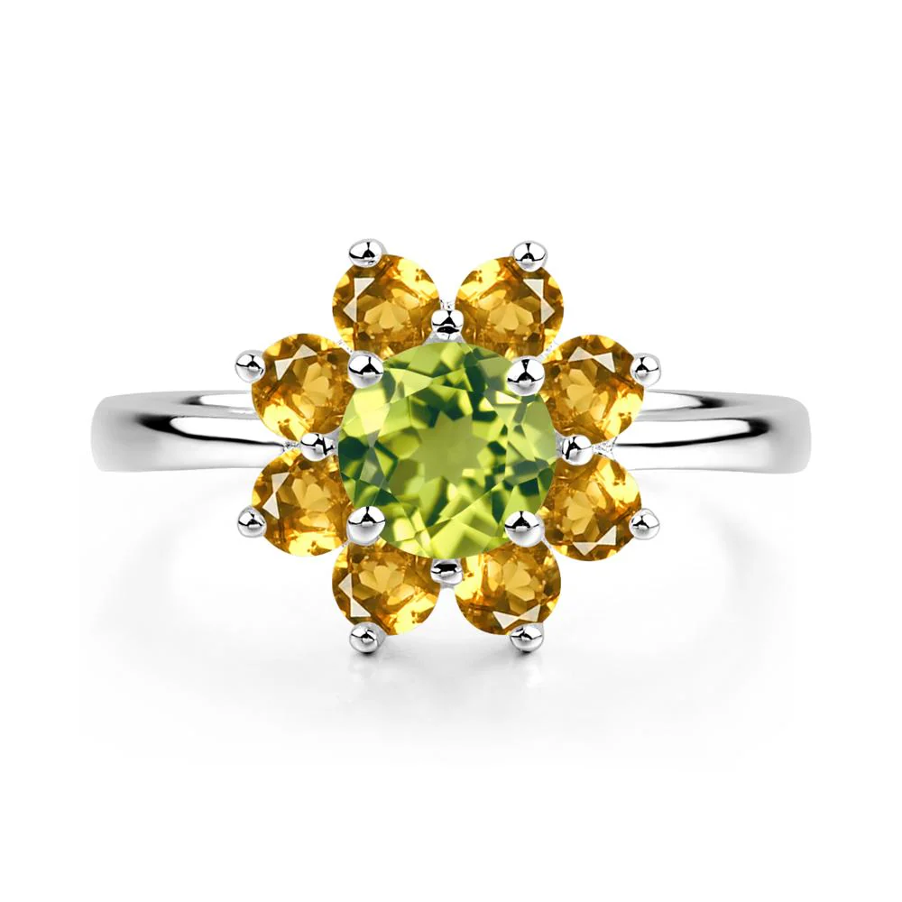 Citrine and Peridot Ring - Image 3