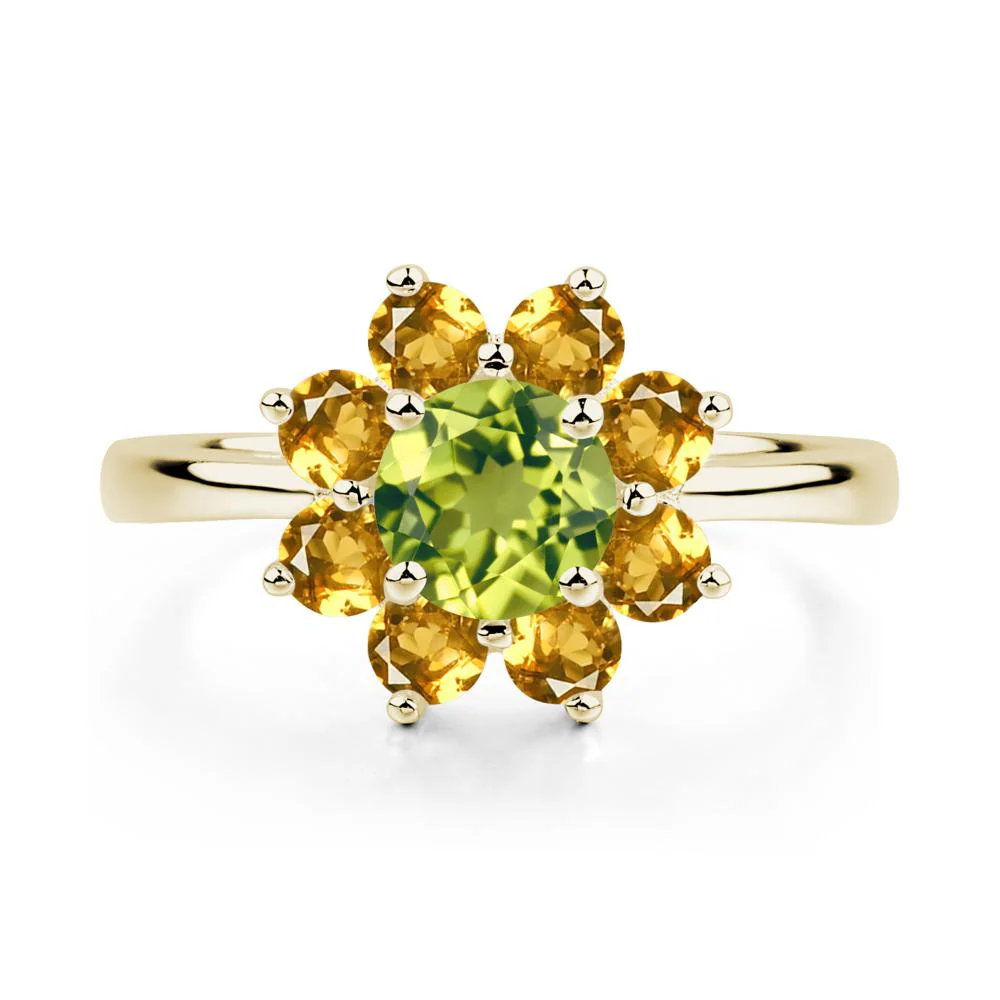 Citrine and Peridot Ring - Image 4