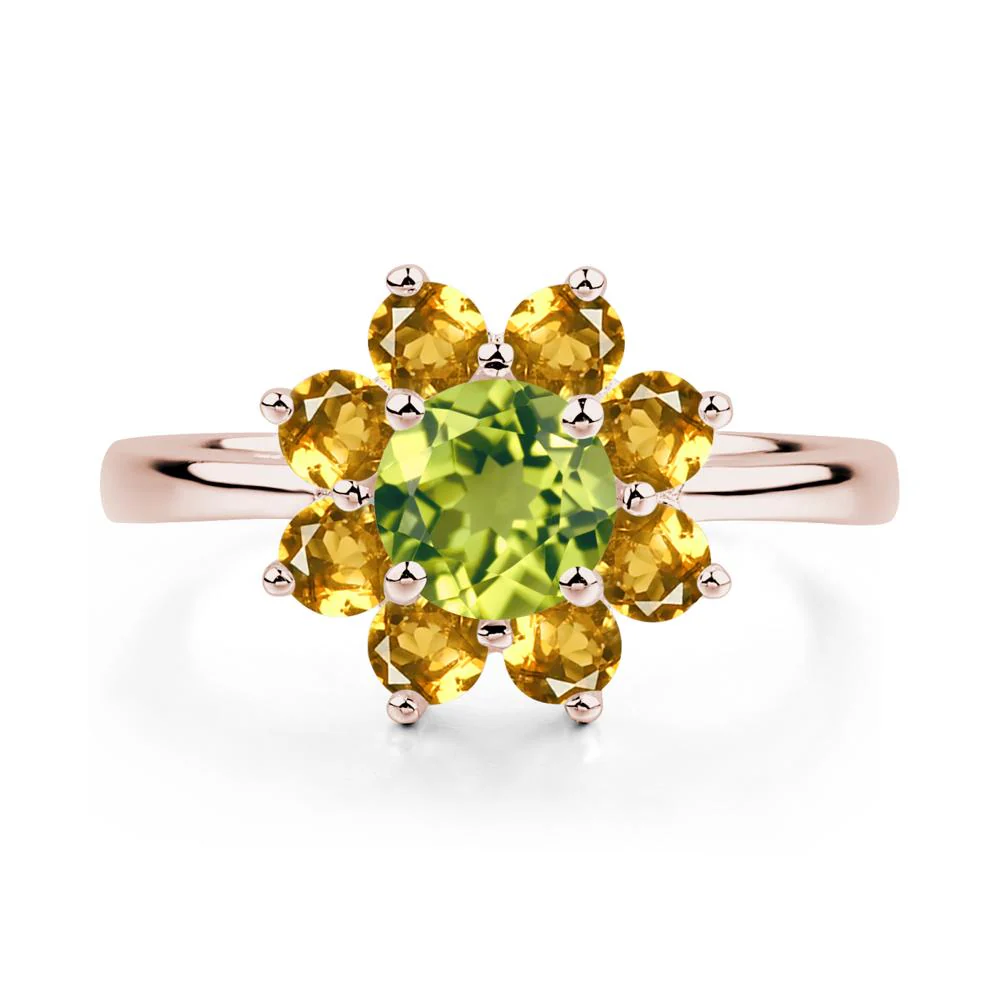 Citrine and Peridot Ring - Image 5