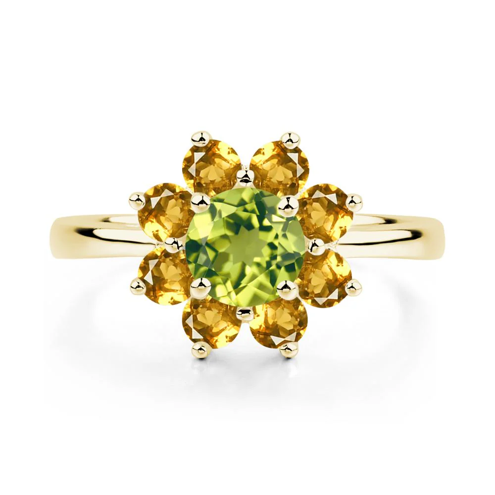Citrine and Peridot Ring - Image 7