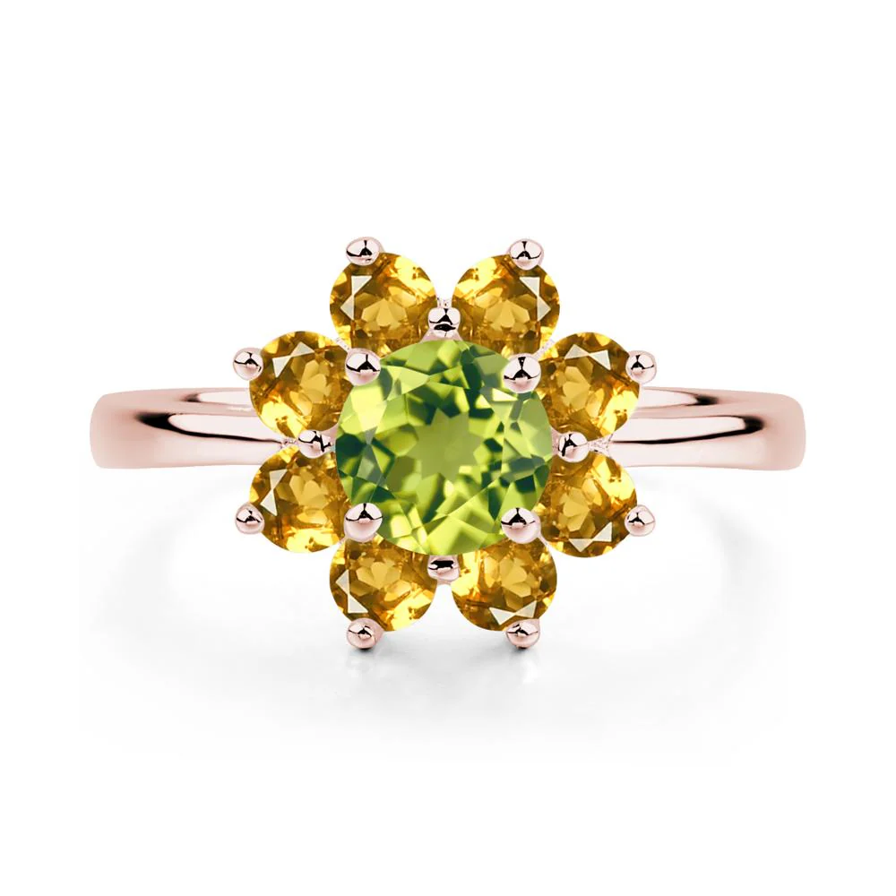 Citrine and Peridot Ring - Image 8