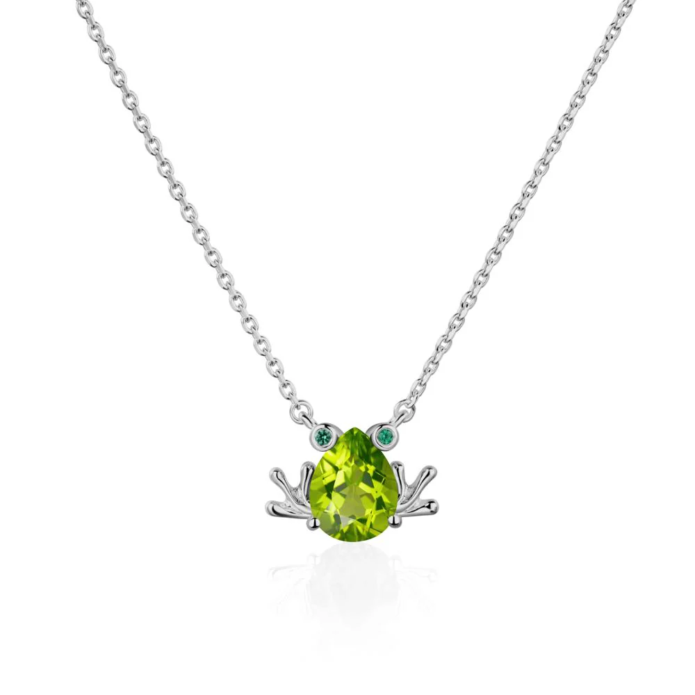 Peridot Frog Necklace - Image 6