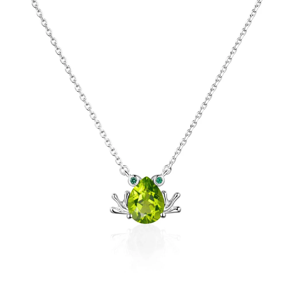 Peridot Frog Necklace - Image 7