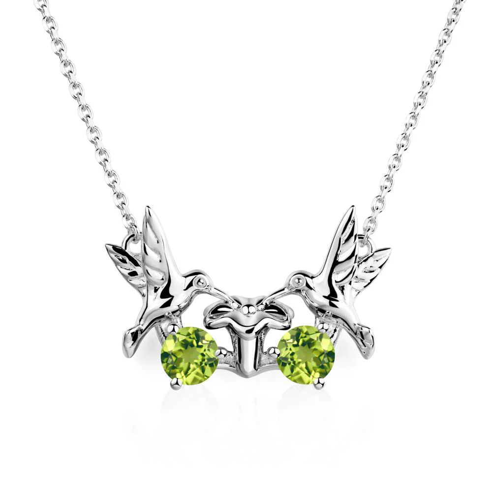 Peridot Necklace Hummingbird - Image 3