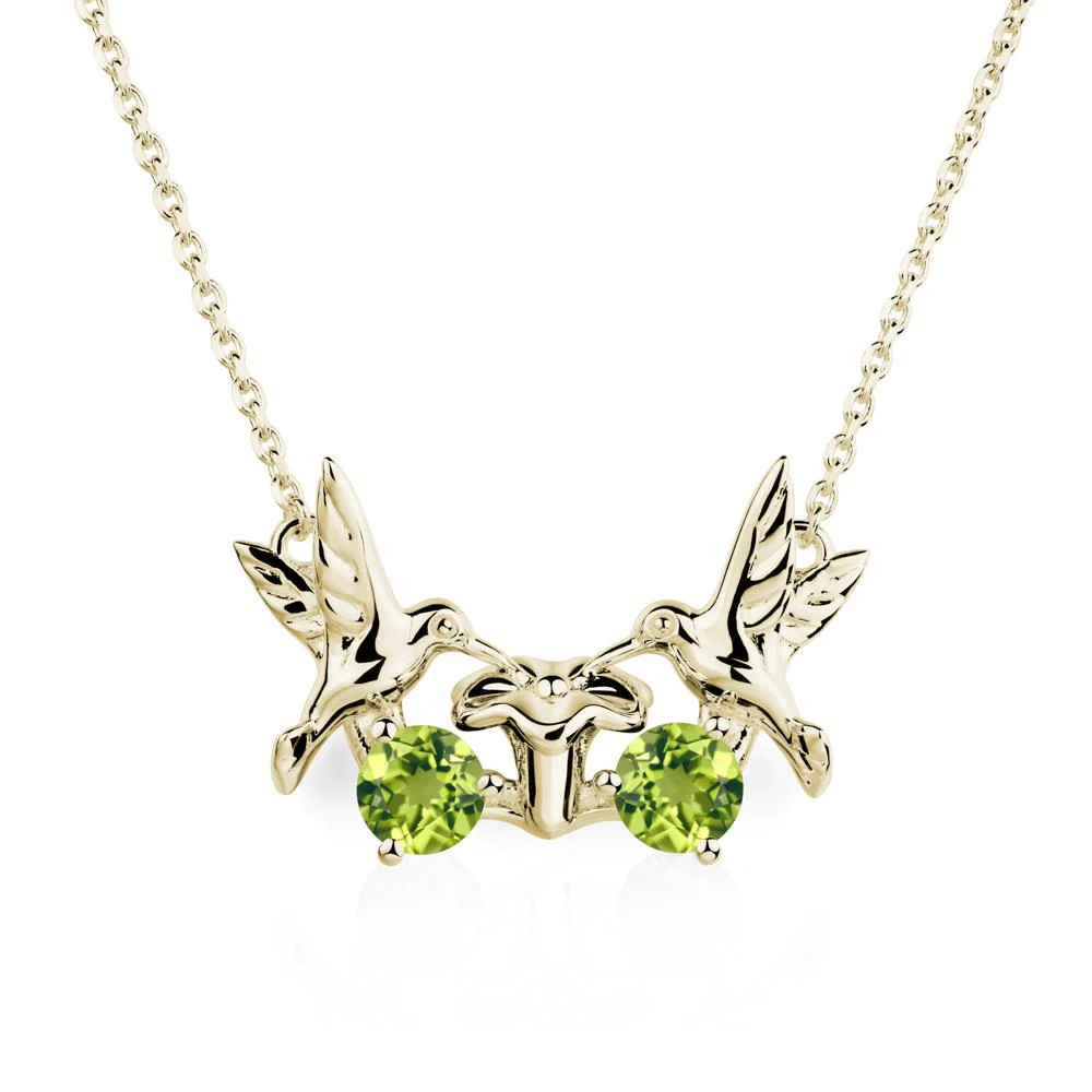Peridot Necklace Hummingbird - Image 4