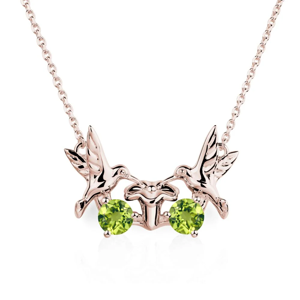 Peridot Necklace Hummingbird - Image 5