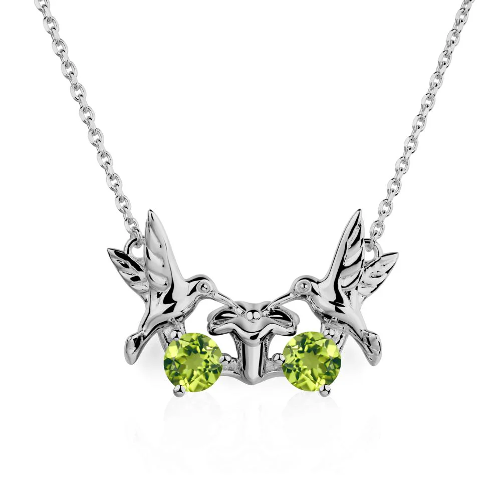 Peridot Necklace Hummingbird - Image 6