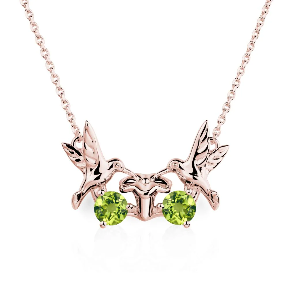 Peridot Necklace Hummingbird - Image 9