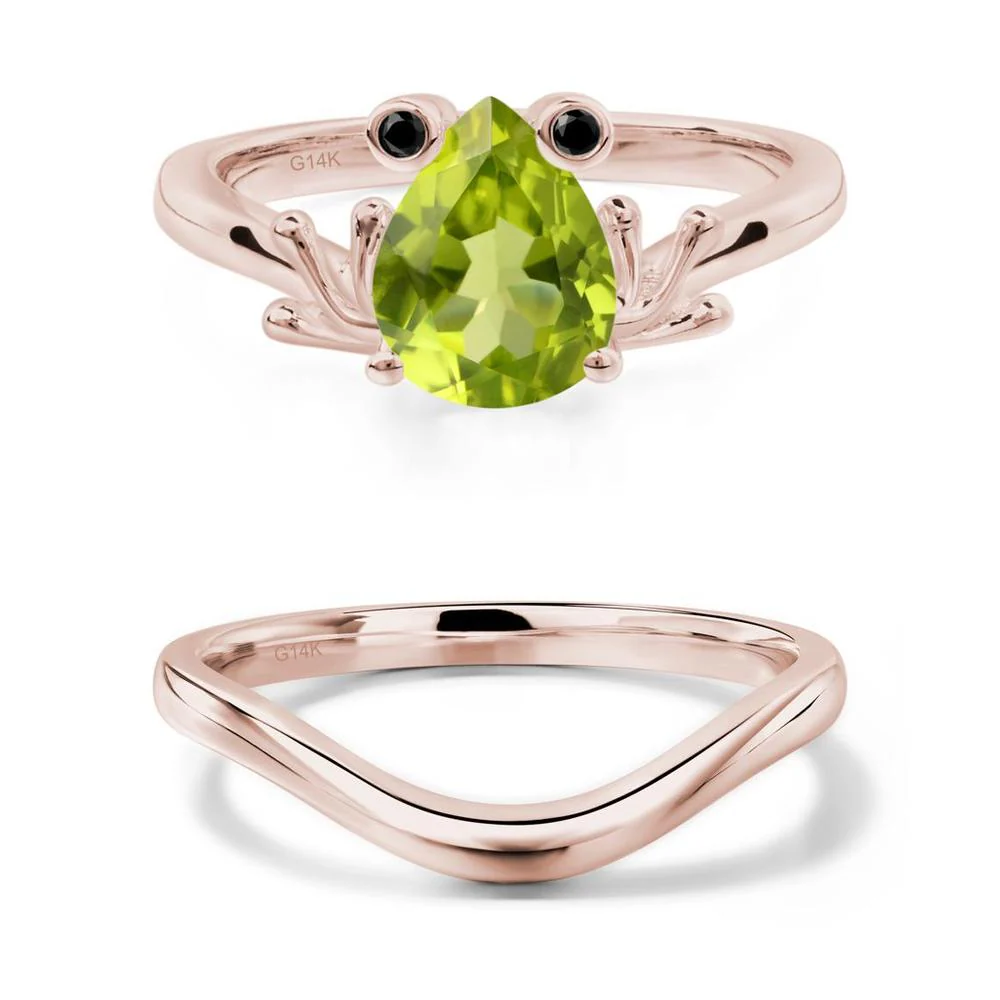 Peridot Frog Promise Ring - Image 11