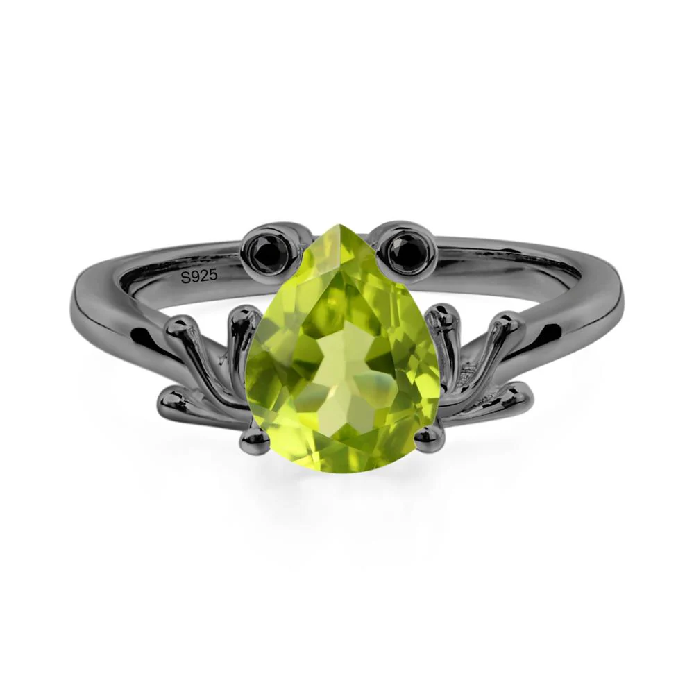 Peridot Frog Promise Ring - Image 9