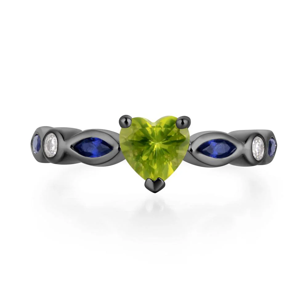 Heart Peridot Ring - Image 2