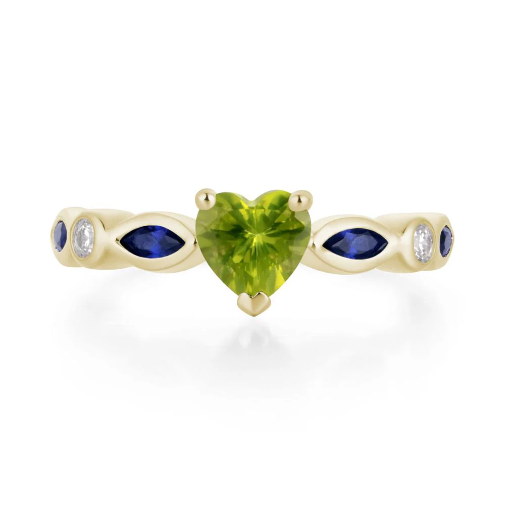 Heart Peridot Ring - Image 4