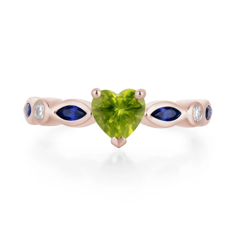 Heart Peridot Ring - Image 5