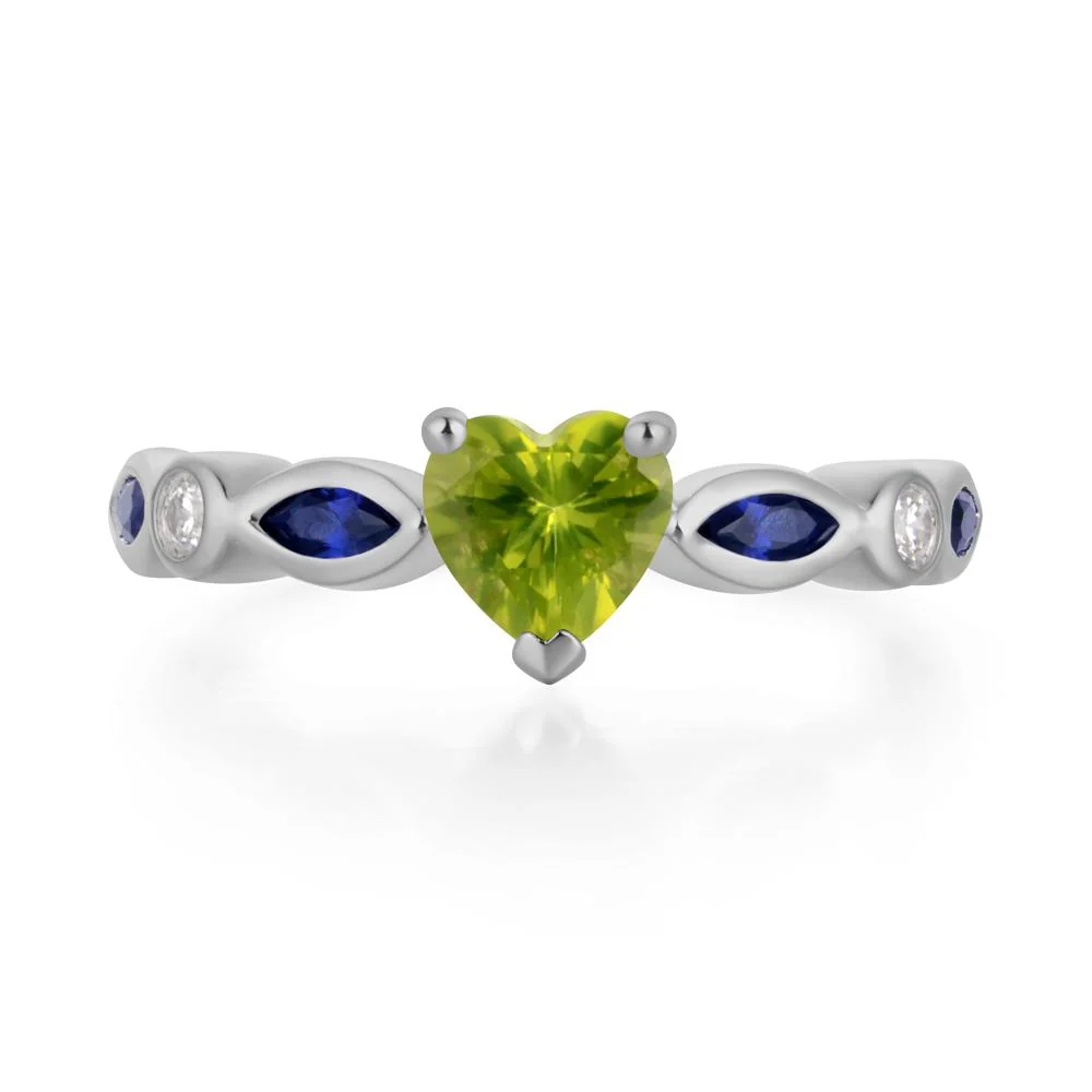 Heart Peridot Ring - Image 6