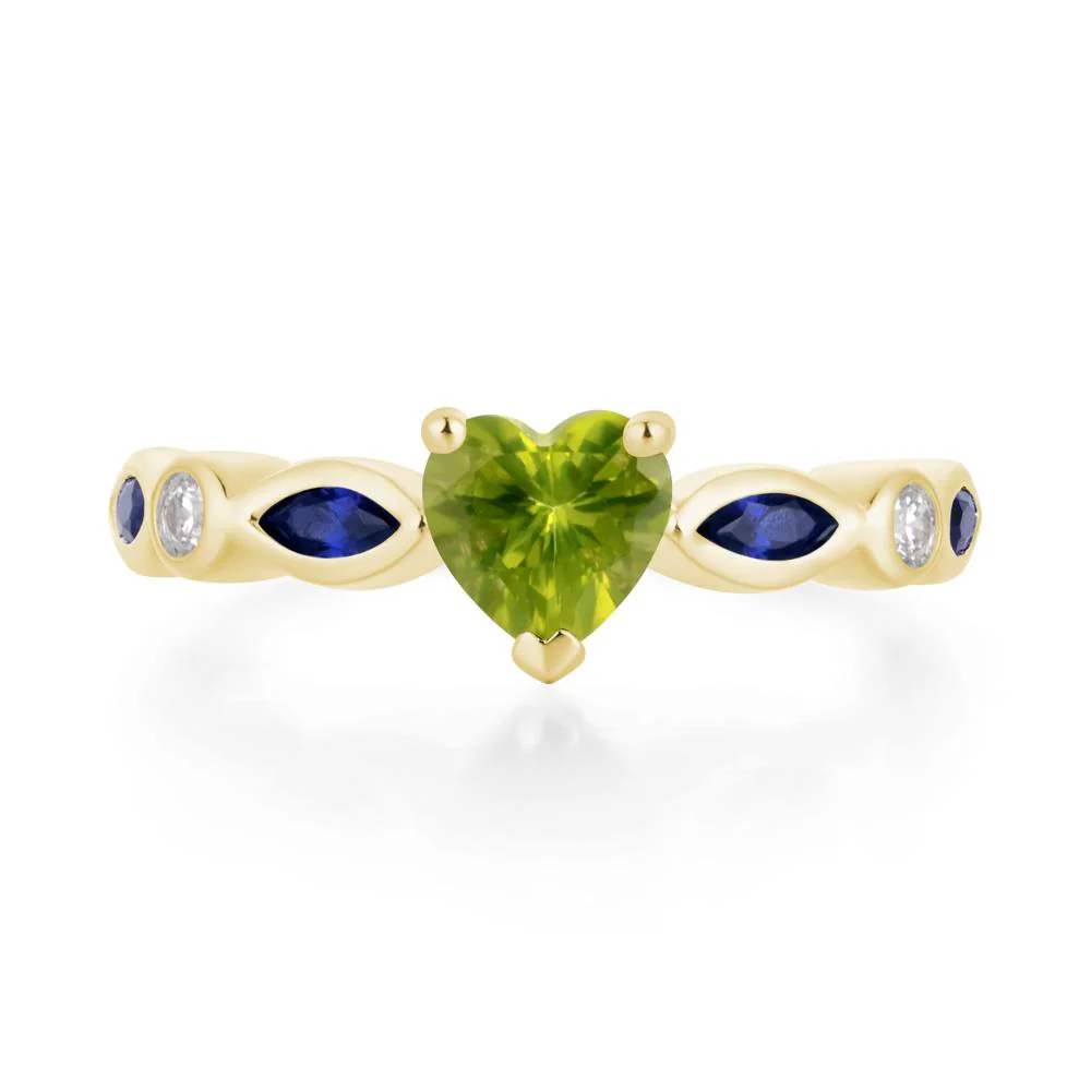 Heart Peridot Ring - Image 8