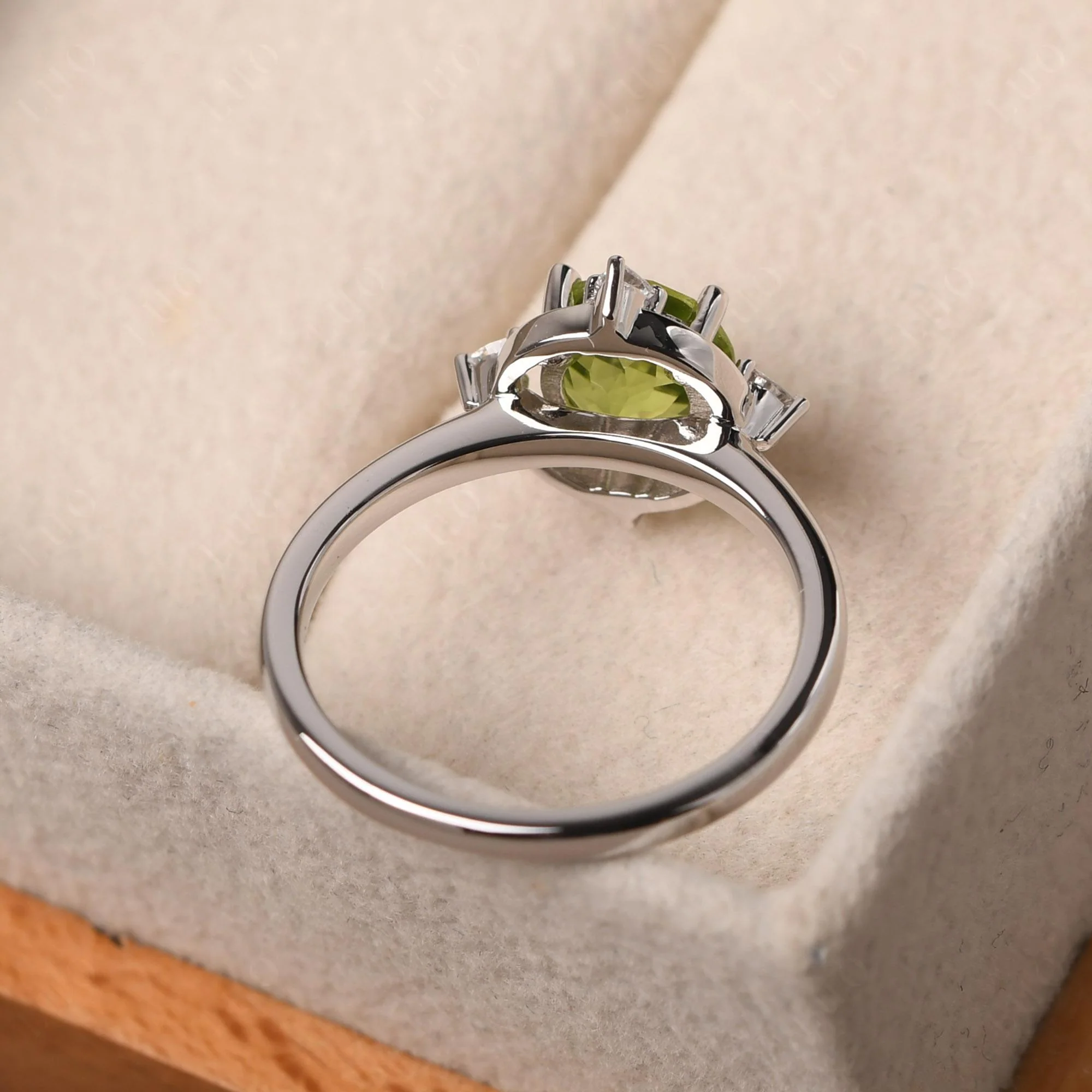 Peridot North Star Engagement Ring - Image 12