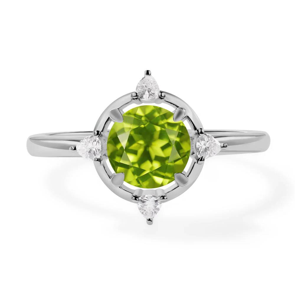 Peridot North Star Engagement Ring - Image 6