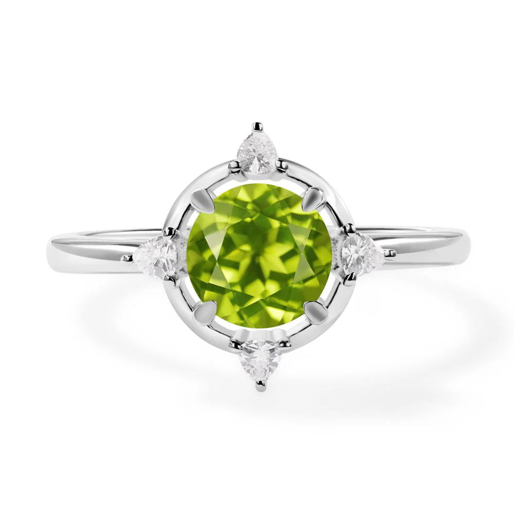 Peridot North Star Engagement Ring - Image 7