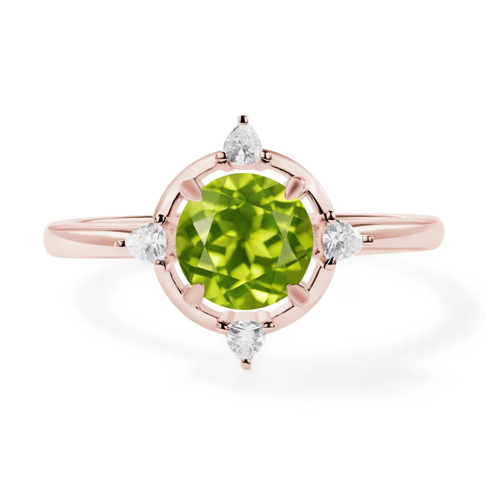 Peridot North Star Engagement Ring - Image 9