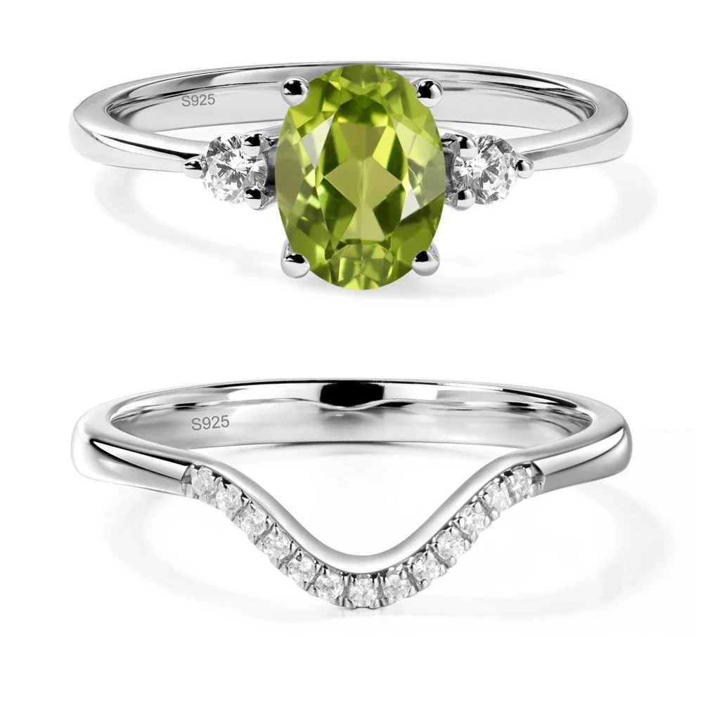Trilogy Oval Peridot Ring - Image 27