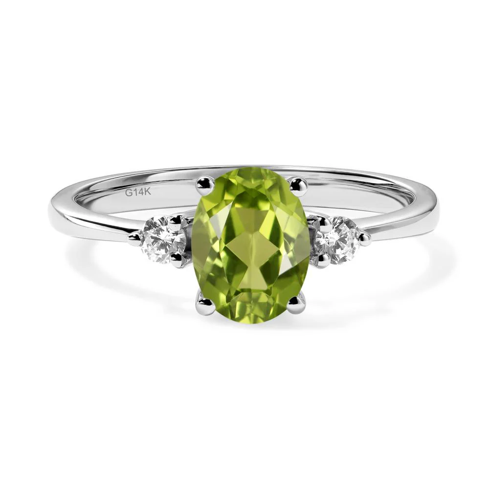 Trilogy Oval Peridot Ring - Image 3