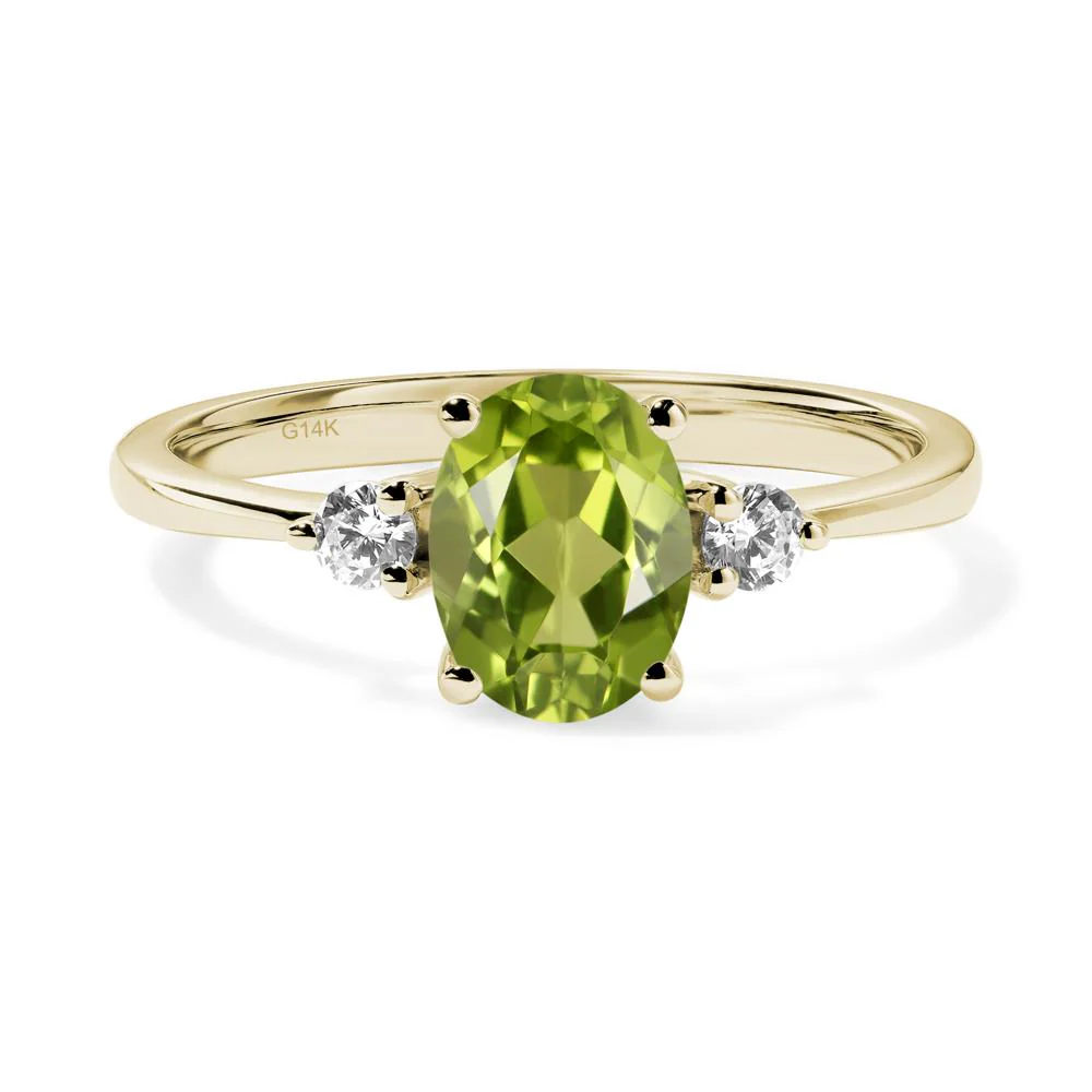 Trilogy Oval Peridot Ring - Image 4