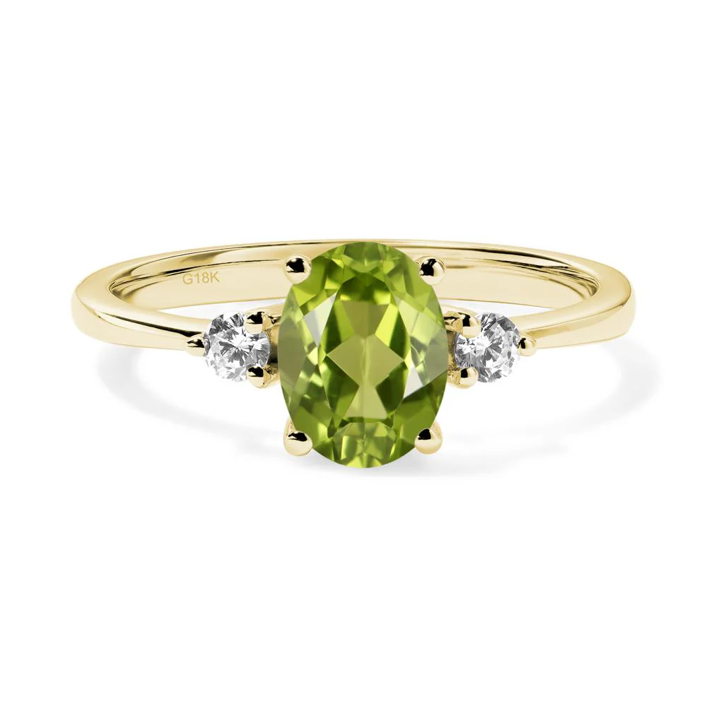 Trilogy Oval Peridot Ring - Image 7